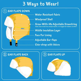 Jan & Jul Kids Insulated Winter Hats Terrazzo