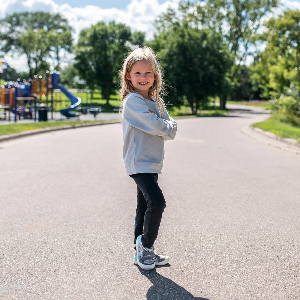 JAN & JUL Jan & Jul Kids Leggings Black full-length fitted style with elastic waistband img 4/7