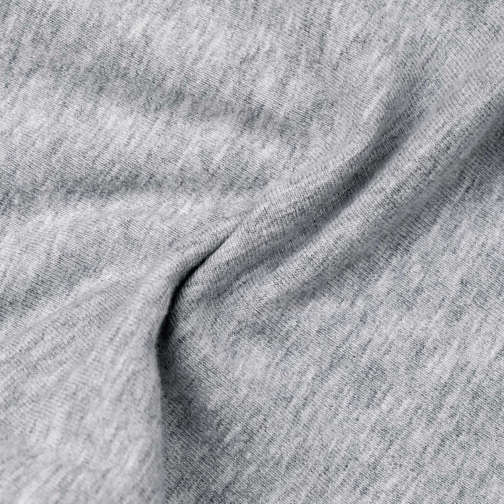 JAN & JUL Jan & Jul Kids Leggings Light Heather Grey soft heathered knit jersey fabric with visible weave img 6/7