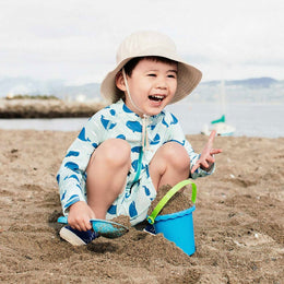 Jan & Jul Kids One Piece UV Sun Suit Blue Whale