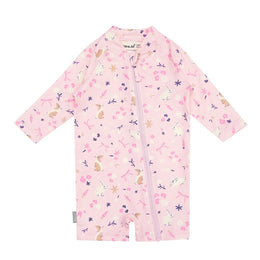 Jan & Jul Kids One Piece UV Sun Suit Bunny Flowers