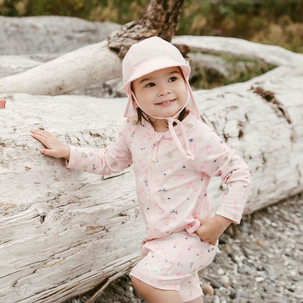 JAN JUL Jan & Jul Kids One Piece UV Sun Suit Bunny Flowers, product view 2