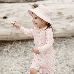 Jan & Jul Kids One Piece UV Sun Suit Bunny Flowers