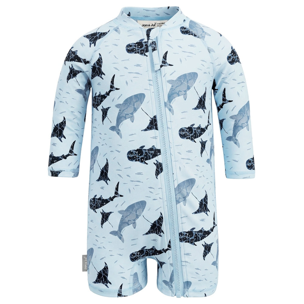 JAN JUL Jan & Jul Kids One Piece UV Sun Suit Whale Play, product view 6