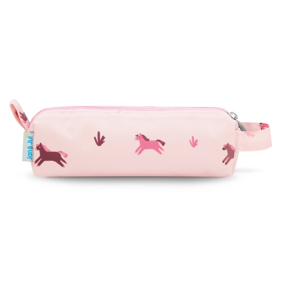 Jan & Jul Pink Ponies Kids Pencil Case side view