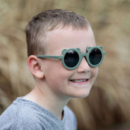 Jan & Jul Kids Polarized Bear Sunglasses Crocodile Green