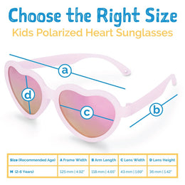 Jan & Jul Kids Polarized Heart Sunglasses Lavender