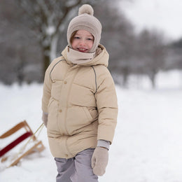Jan & Jul Kids Pom-Pom Knit Hats Wheat Field