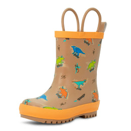 Jan & Jul Kids Rubber Rain Boots Skater Dinos