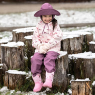 Jan & Jul Kids Single Layer Rain Pants Dark Plum