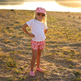 Jan & Jul Kids Sun & Splash SS UV Top White