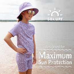Jan & Jul Kids Sun & Splash SS UV Top White
