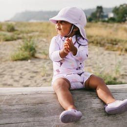 Jan & Jul Kids Sun Soft Baby Caps Lavender