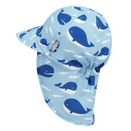 Jan & Jul Kids Sun Soft UV Baby Caps Blue Whale
