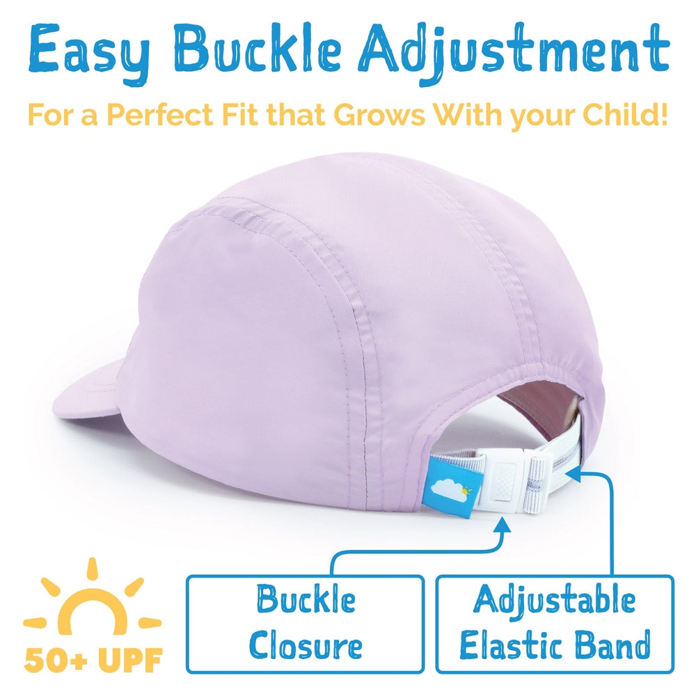 JAN & JUL Jan & Jul Kids SunLite Cap Bunny Flowers Buckle closure with adjustable elastic band and cloud logo tag img 4/5