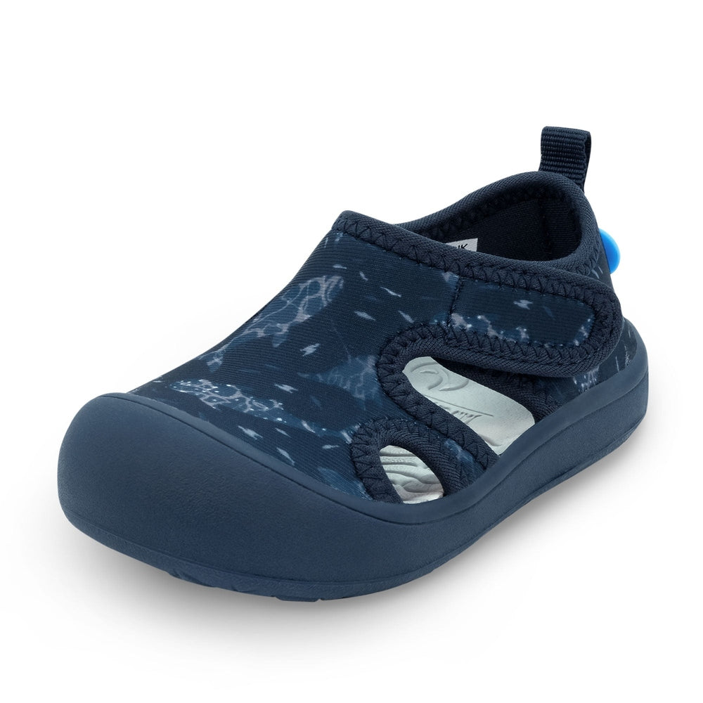 Jan & Jul Kids SunnyBreeze Sandals - Navy Whale Play front view