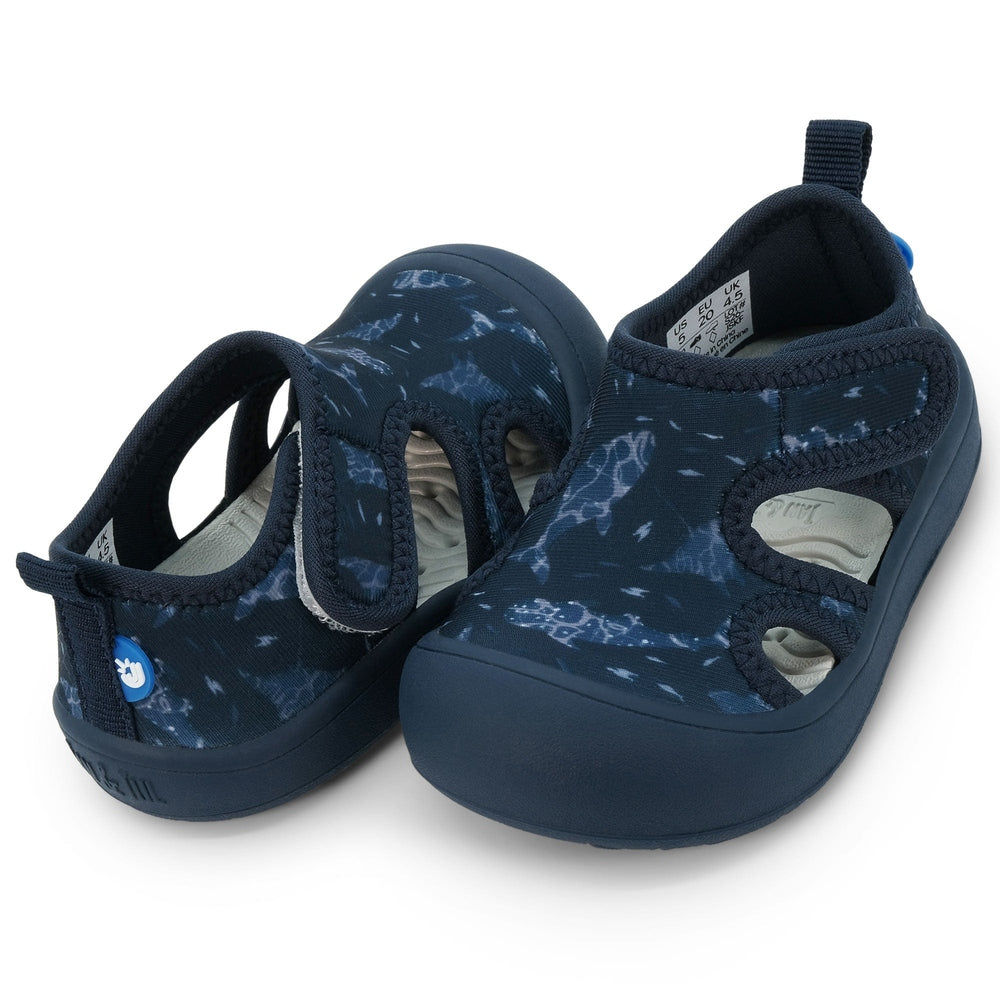 Jan & Jul Kids SunnyBreeze Sandals - Navy Whale Play side view