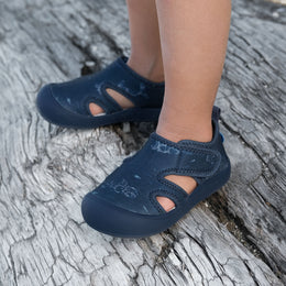 Jan & Jul Kids SunnyBreeze Sandals - Navy Whale Play