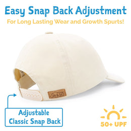 Jan & Jul Kids UV Baseball Cap Bunny Flowers