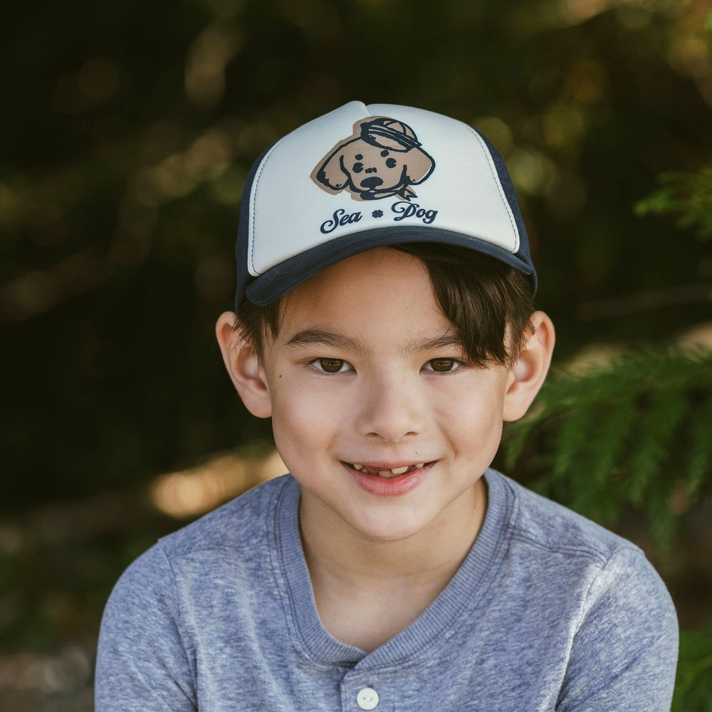 JAN & JUL Jan & Jul Kids UV Baseball Cap Sea Dog Trucker-style with mesh back panels and foam front img 2/5