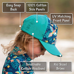 Jan & Jul Kids UV Baseball Cap Sea Dog