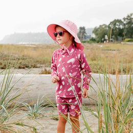 Jan & Jul Kids UV Rashguard Set Pink Petals