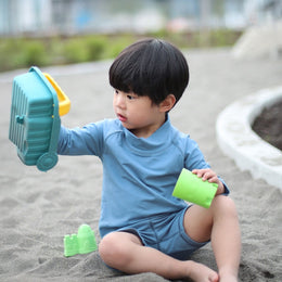 Jan & Jul Kids UV Rashguard Top Blue Grey