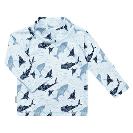 Jan & Jul Kids UV Rashguard Top Whale Play