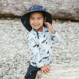 Jan & Jul Kids UV Rashguard Top Whale Play