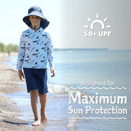 Jan & Jul Kids UV Swim Shorts Dark Navy