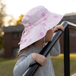 Jan & Jul Kids Water Repellent Adventure Hats Pink Ice Cream