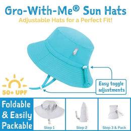 Jan & Jul Kids Water Repellent Bucket Hats Pink Strawberry