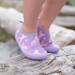 Jan & Jul Kids Water Shoes Purple Unicorn