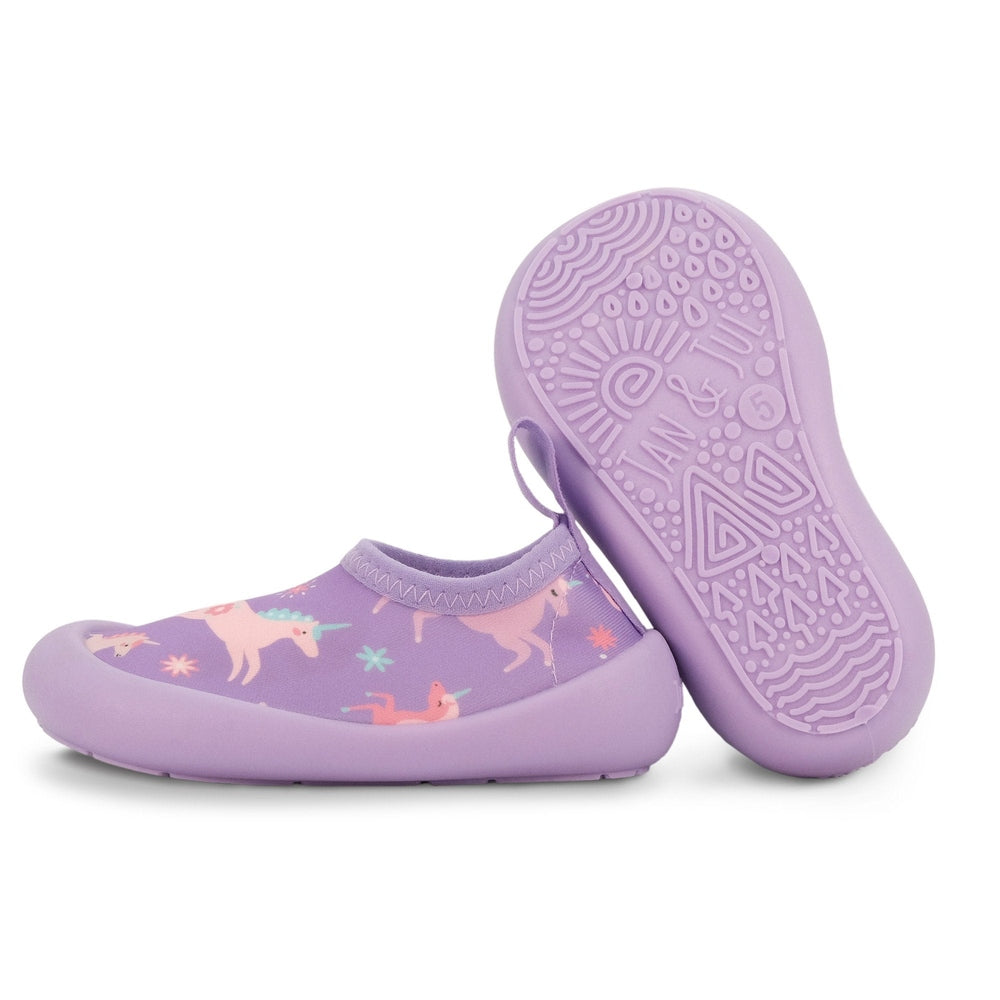 Jan & Jul Kids Water Shoes Purple Unicorn - official image 2