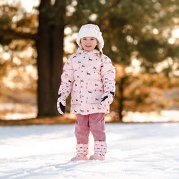 Jan & Jul Kids Waterproof Mittens - Pink Ponies