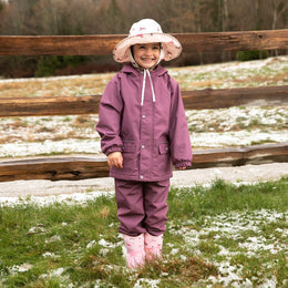Jan & Jul Kids Waterproof Rain Hats Pink Ponies