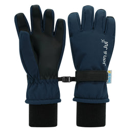Jan & Jul Kids Waterproof Snow Gloves - Dark Navy