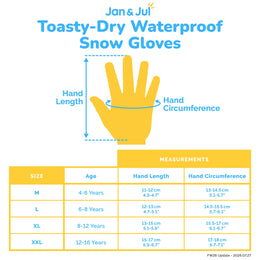 Jan & Jul Kids Waterproof Snow Gloves - Dark Slate