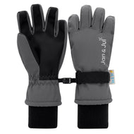 Jan & Jul Kids Waterproof Snow Gloves - Dark Slate