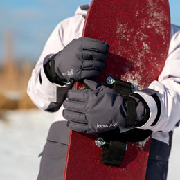 Jan & Jul Kids Waterproof Snow Gloves - Dark Slate