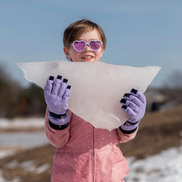 Jan & Jul Kids Waterproof Snow Gloves Neon Peaks
