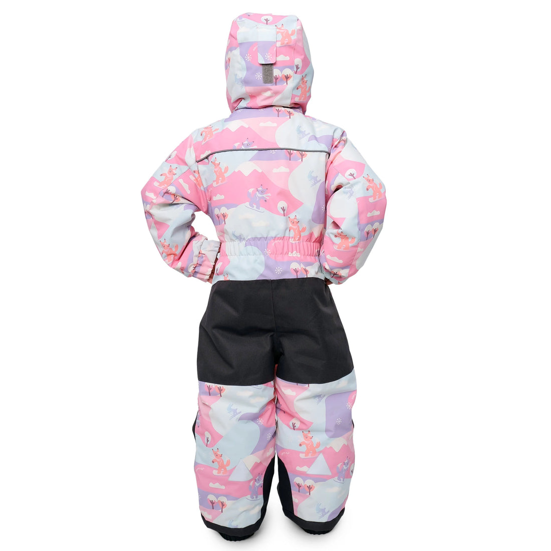 Jan & Jul Snow Fox snowsuit rear view showing reinforced seat and knees.
