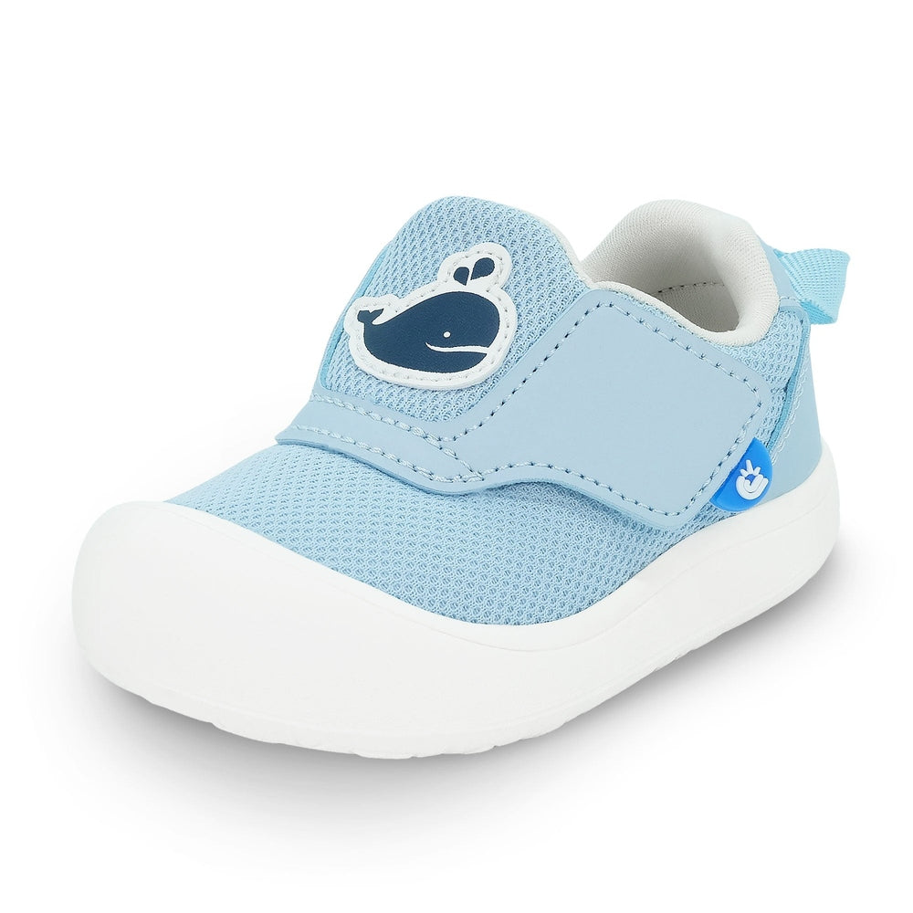 Jan & Jul Mini-Flyer Toddler Sneakers Blue Whale