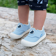 Jan & Jul Mini-Flyer Toddler Sneakers Blue Whale