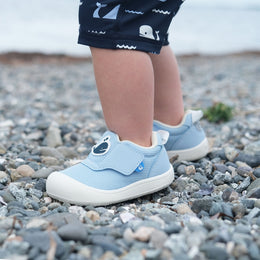 Jan & Jul Mini-Flyer Toddler Sneakers Blue Whale