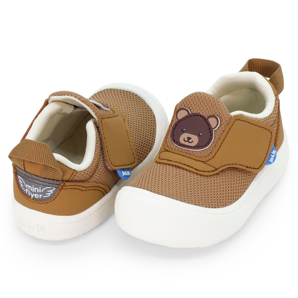 JAN JUL Jan & Jul Mini-Flyer Toddler Sneakers Brown Bear, product view 10