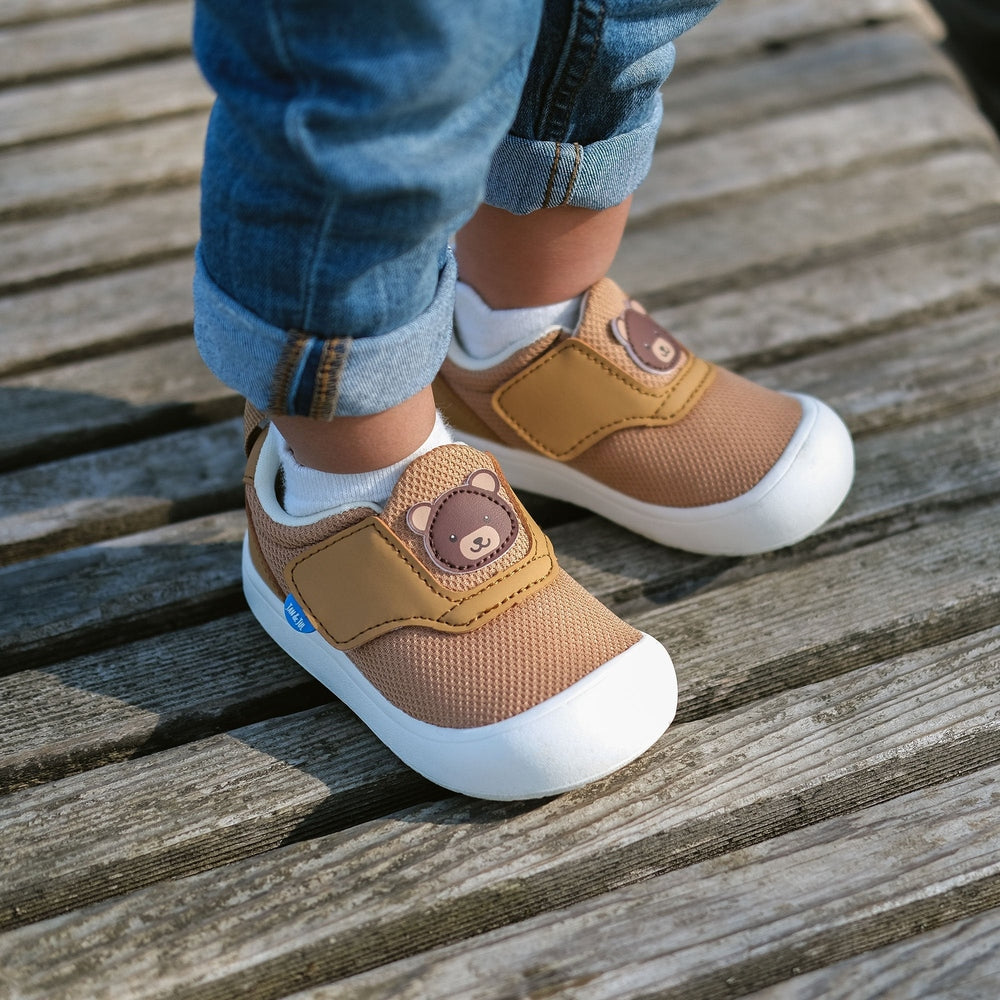 JAN JUL Jan & Jul Mini-Flyer Toddler Sneakers Brown Bear, product view 11