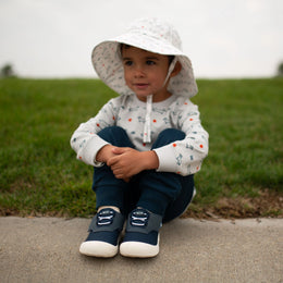 Jan & Jul Mini-Flyer Toddler Sneakers - Dark Navy