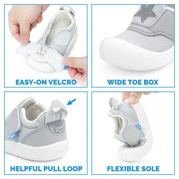 Jan & Jul Mini-Flyer Toddler Sneakers - Skater Dinos