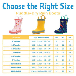 Jan & Jul Puddle Dry Rain Boots Pink